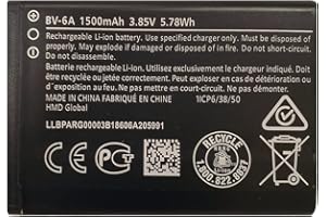 [TY BETTERY] Battery Compatible with BV-6A Con Nokia 8110 4G (2017) / Nokia 2720 FLIP/Nokia 3060 / Nokia C5-03