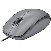 Logitech M110 USB Kablolu Sessiz Mouse, Diz&uuml;st&uuml; Bilgisayar, Notebook, PC ve Mac i&ccedil;in Quiet Click teknolojili, USB-A Bağlantıl