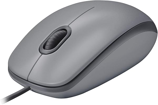 Logitech M110 Souris Filaire USB, Boutons Silencieux, Taille Standard au Design Confortable, Ambidextre, Compatible avec PC/Mac/Portable - Gris