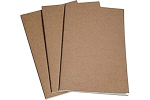 WANDERINGS Traveler's Notebook Inserts - 10.7 x 7 Inch (27 x 18cm) - Large Lined Paper Journal Refill - Set of 3 Pack - for Large Refillable Leather Travel Journals, Notepads, Diary and Planners