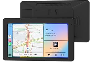 Elinsong Carplay Display, 7" Apple Carplay, Android Auto Display mit GPS-Navigation, Premium-Sound, Sprachsteuerung, Mirror Link, Einfacher Einbau, FM, AUX