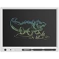 Amazon Basics Writing Tablet with 15-inch Rainbow Colour LCD Screen and Stylus Pen for Kids & Adults (White)