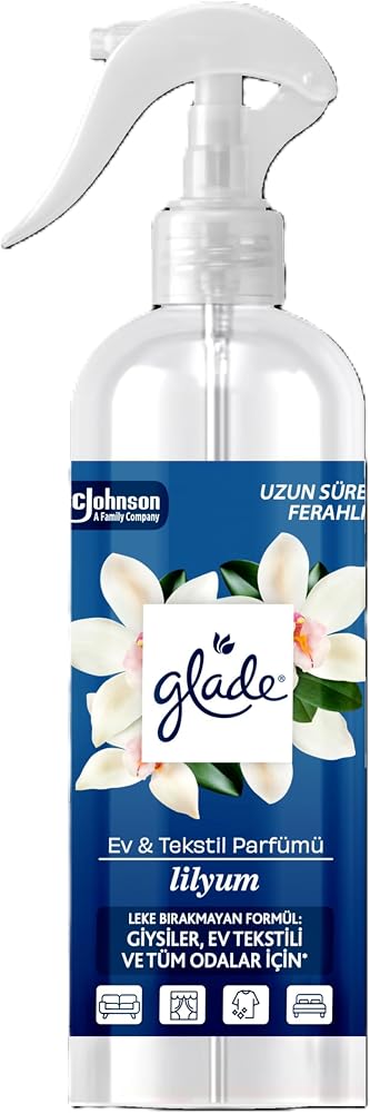 Glade Ev ve Tekstil Spreyi Lilyum 450 ml, Leke Bırakmaz