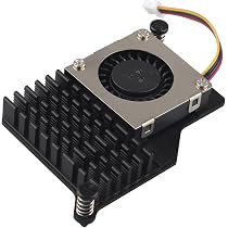 ZDE ZP536 Actieve Koeler Voor Raspberry Pi 5 – Aluminium Koellichaam Met PWM-ventilator, Thermische Pads En Clip-on Montage (geschikt Voor 2-16 GB)