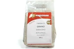 BONGIOVANNI FARINE E BONTA' NATURALI Farina di Grano Saraceno Integrale BIO, Senza glutine - Formato da 500g