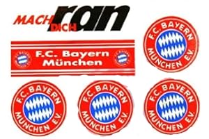 FC BAYERN MÜNCHEN Aufkleber / Sticker / Gesichtaufkleber FCB etiqueta engomada / autocollant