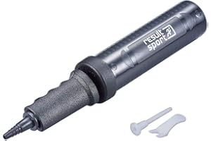 ResultSport Gym Ball Balloon Camping Double Action Hand Air Pump with Stopper Plug and Plug Removal Tool for Exercise ball and Swiss ball