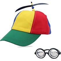 Casquette à Hélices Rigolote - Pour Fêtes, Carnaval, Déguisement - Taille S (tour De Tête ~48-54 Cm) - 9