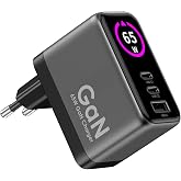 Xenon Smart Hızlı Şarj Adapt&ouml;r&uuml; | 65W GaN 2x USB-C ve 1 USB-A &Ccedil;ıkışlı PD PPS Dijital G&uuml;&ccedil; Ekranlı X6414