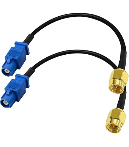 TheCoolCube Reverse Camera Adapter Fakra to RCA Reversing Parking Cable Compatible with Benz A/B/C/CL/CLC/CLS/E/GL/M/R/Sl/SLK/SLR Class Volvo S90/S80/S40 V30 V40 V50/S60/V60/XC90/XC60/XC70