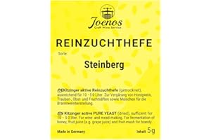 Joenos Kitzinger Steinberg Reinzuchthefe, aktive Trockenhefe für Wein und Met, 5g, Exclusiv Handel,Made in Germany