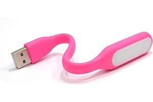KENABLE Flexible LED Brillant Lumière USB Qui Fonctionne à Multi Raison Ordinateurs Portable PC Rose