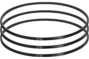 sourcing map 3 Pcs Z-38 Z Type V-belt 950mm/37.4" Inner Length x 0.39" Width x 0.24" Height, Z-type Closed-Loop Rubber Transmission Belt