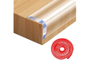 VOBULAFY Baby Corner Protector, Self-Adhesive Edge Protection, Edge Protection for Table Cabinets, Drawers, Furniture Edge Protection, Transparent, to Protect Baby from Injuries (2 x 3 m)