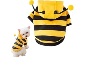 VQEOEOT Pet Costume Costumes for Dogs Bee Halloween Costume Pet Pajamas Pet Outfit Funny Costume for Dog Cat for Any Party Halloween Christmas Multicoloured