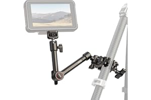 ULANZI HD02 Bras Magique Articulé 11" avec Super Pince, Support pour Moniteur Caméra avec Goupilles &Trou Positionnement Arri 1/4" 3/8" pour DSLR, caméra d'action, éclairage, Microphone, Trépied