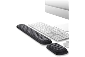 Meatanty klawiatura podpórka pod nadgarstek amortyzowana pianka pamięciowa podpórka pod nadgarstki do komputera biurowego Laptop Mac łagodzi ból nadgarstka i wygodne pisanie