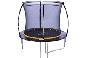 Kanga 8ft Premium Trampoline with Safety Enclosure, Net, Ladder and Anchor Kit (2025 Model)