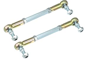 X AUTOHAUX 2pcs M8 140mm Steering Tie Rod for 50cc 70cc 90cc 110cc 125cc ATV