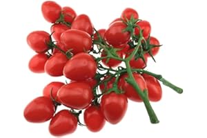 FUBESK Artificail Pomodori, Finti Pomodori Per La Decorazione Di Verdure Artificiali Pomodori,Artificiale Falso Vite Rossa Pomodoro 19cm Frutta Verdura