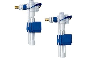 ITS TODINI Pack 2 Pezzi Art.3.01 Fluidmaster Valvola di riempimento a Galleggiante 3/8 di Nuova Generazione per Cassette WC