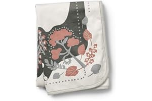 Elodie Details Manta Bebé de Terciopelo Perlado Oeko-Tex Suave 75 x 100 cm - Rebel Poodle Vanilla White, Gris/Rosa