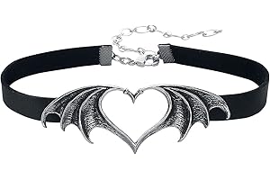 Alchemy Gothic Nocte Amor Frauen Halsband schwarz/silberfarben Gothic, Nu Goth