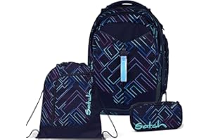 Satch Match Schulrucksack Set 3tlg. inkl. Schlamperbox und Sportbeutel
