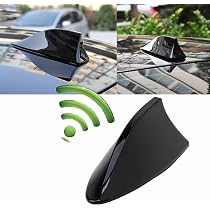 Car Shark Fin Style Roof Antenna Amplifier Radio Signal FM/AM Aerial