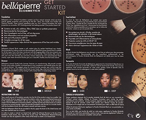 BellaPierre Get Started Foundation Makeup-Set, Dark (dunkel) - 2