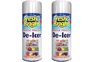 ALLURE HOME STYLE LETS BEGAN YOUR JOURNEY WITH US AHS Fridge De Icer Spray 200ML - Anti-Bacterial Defrosting Spray - Fast Acting Melts Ice And Frost Quickly - Rapid Window Ice Melting - Prevents Re-Freezing - Quick Ice Removal Cleaner Sprays - (2)