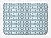 Produktbild ARTOPB Vintage Bath Mat, Blue Toned Composition with Curls and Flowers Traditional Arrangement, Plush Bathroom Decor Mat with Non Slip Backing, 23.6 W X 15.7 W Inches, Pale Blue and Slate Blue