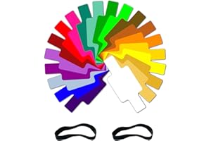 DRERIO 20 sztuk filtrów do aparatu-lampy błyskowej, uniwersalne filtry oświetleniowe, żele, lampy błyskowe, plastikowe folie do aparatu i filtra korekcji kolorów, uniwersalny filtr żelowy do fotografii