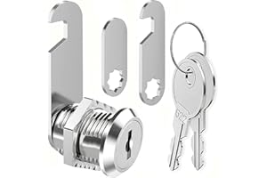 ZiYuya Cerradura de buzón con diferentes claves, Cerradura de cámara del Gabinete Bloqueo del buzón Cerradura de cajón Dresser lock Cerradura de puerta del armario Taquilla de muebles (25MM)