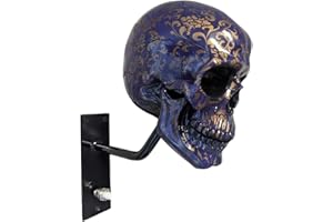 WANSHI Motorrad Helm Halterung，Motorradhelm Halterung Wand，Helm Halter，Totenkopf Helmhalter，Motorradhelm Halterung Totenkopf