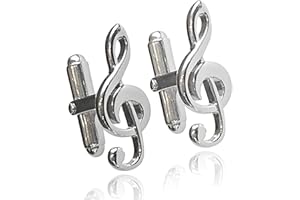 PAUL WRIGHT JEWELLERY Manschettenknöpfe Musikschlüssel, Silber, Violinschlüssel