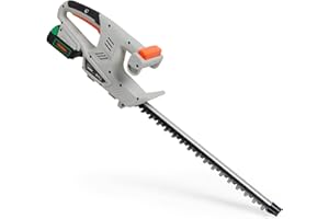 VonHaus Hedge Trimmer Cordless – Cutter for Hedges, Bushes, Branches, Shrubs – 12V Battery, 45cm Blade, Charger, Dual Action Blades, Blade Cover, Lightweight, Soft Grip Handle