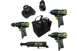 Sealey SV108 Series 4 x 10.8V Cordless Combo Kit - 2 Batteries - CP108VCOMBO2