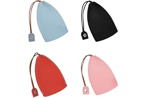 ZKSXOA 4pcs Unisex Schlüsseltasche mit niedlichem Früchten, Schlüssel Tasche, PU-Leder, Schlüsselgeldbörsen, Autoschlüsselhalter, Autoschlüsselhülle für Männer und Frauen
