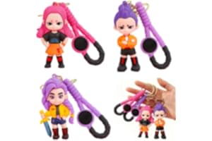 HBSFBH K-P0P Dem0n Hun-ters Llavero, 3 Piezas Llaveros de K-P0PS Dem0ns Hun-ters, Huntrix Llavero Anime, Lindo juguete de Huntrix coleccionable, Idea de Regalo para Movies Fans