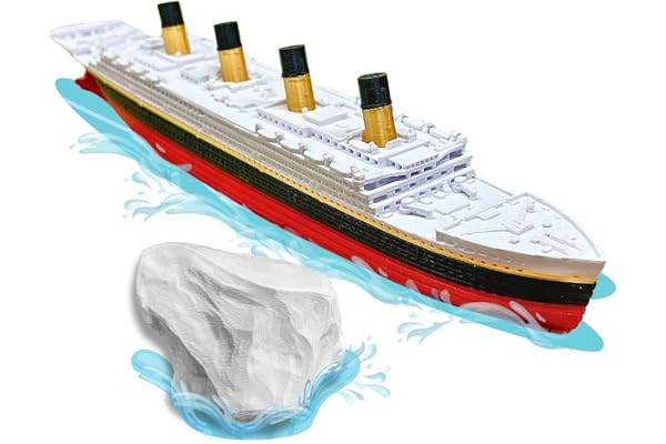 Bateau de Bain Titanic et Jouet de Piscine par TitanicToyCo - Jouets RMS Titanic pour Enfants, Réplique Historiquement Précise du Titanic, Bateau Titanic, Décoration de Gâteau Titanic