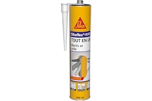SIKA - Mastic joint et colle multi-usages - Sikaflex 11 FC Purform Blanc - Tout en un - Multisupports - Intérieur et extérieur - Idéal travaux de bricolage - Durcit rapidement - 300 ml