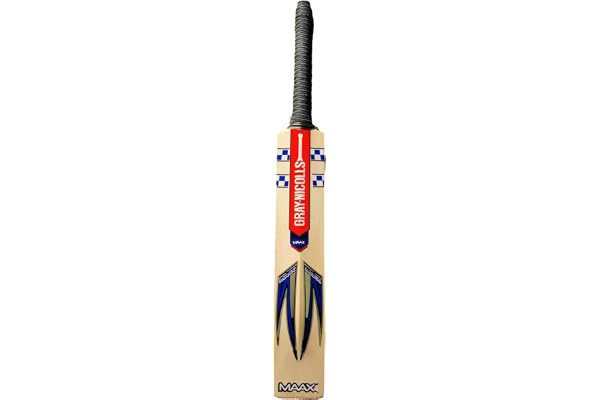 Willow Master Sportsrebel Nicolls Maxx Handcrafted English Willow Cricket Bat Size 6 (1 kg) Lightweight Premium Leather Ball Bat for 15+ Years Practice & Match Play