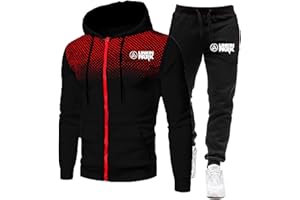 ZYHJZ Mens Tracksuit Set Sports for Linkin Park, Athletic Jogging Bottoms Suits Full Sleeve Hooded Sweatsuits Zipper Sportswear Sets with Full Zipper for Gym Training