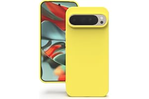 YATWIN Etui do Google Pixel 9 Pro XL, Miękkie Silikonowe Pokrowce z Precyzyjnymi Wycięciami na Aparat, Ultracienki Design, Ochrona 360° z Podniesionymi Krawędziami - Żółty