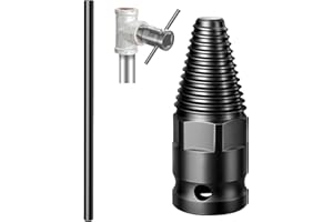 CETSRONIXOC Estrattore Viti, Filettatura a Denti Fini di Alta Precisione, 1/2 Pollice Estrattore di Viti per Tubi, per Rimuovere Viti Danneggiate e Riparare Connessioni Filettate di Tubi (Nero)