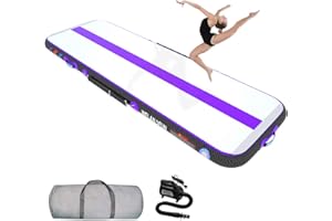 WelandFun Air Tumbling Track 3/4/5/6M Tapis Gonflable de Gymnastique Tapis de culbuteur Tapis de Gymnastique Gonflable pour l'exercice