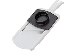 Fackelmann Mandolina Affetta Verdure una lama regolabile in acciaio Inox, dotato di paradito Permette di fare fette spesse da 1 a 6 mm Dimensioni 32x12x3,5 cm