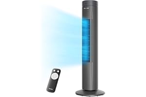 Pelonis 76CM Ventilador de Torre con Mando, 3 Velocidades Ajustables, Enfriamiento Ultra Silencioso, Temporizador de 7 Horas, Perfecto para Hogar, Oficina y Dormitorio