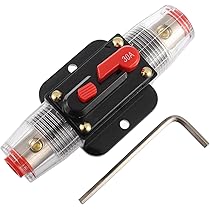 Interruttore automatico per auto, pulsante di ripristino manuale con fusibile ripristinabile automaticamente universale 80A-300A per auto(100A